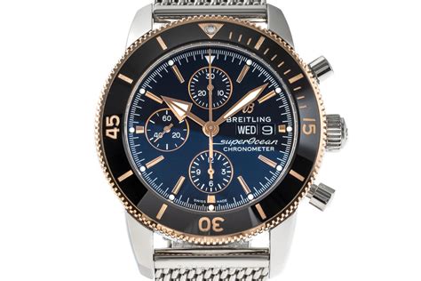 breitling superocean oro acciaio|breitling super ocean watch.